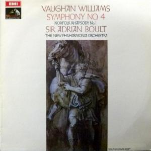 Ralph Vaughan Williams - Symphony No. 4 / Norfolk Rhapsody No. 1 (feat. Sir Adrian Boult, The New Philharmonia Orchestra)